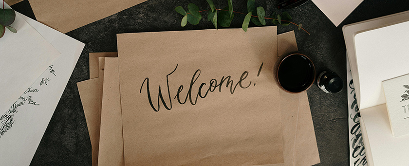 welcome post hero